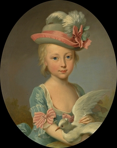 Portrait of a Young Girl. Said To Be Helene Amelie Madeline Molz [1773–1777] by Johann Heinrich Tischbein the elder [1722–1789]